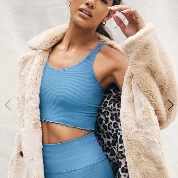 Spiritual Gangster Amor Seamless Crop Tank Soft Jade - Picture 4 of 10